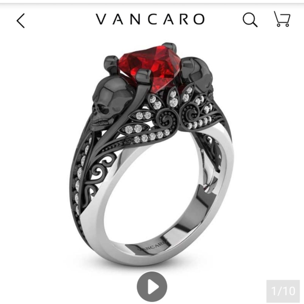 Ring, vancaro, size 8 in half